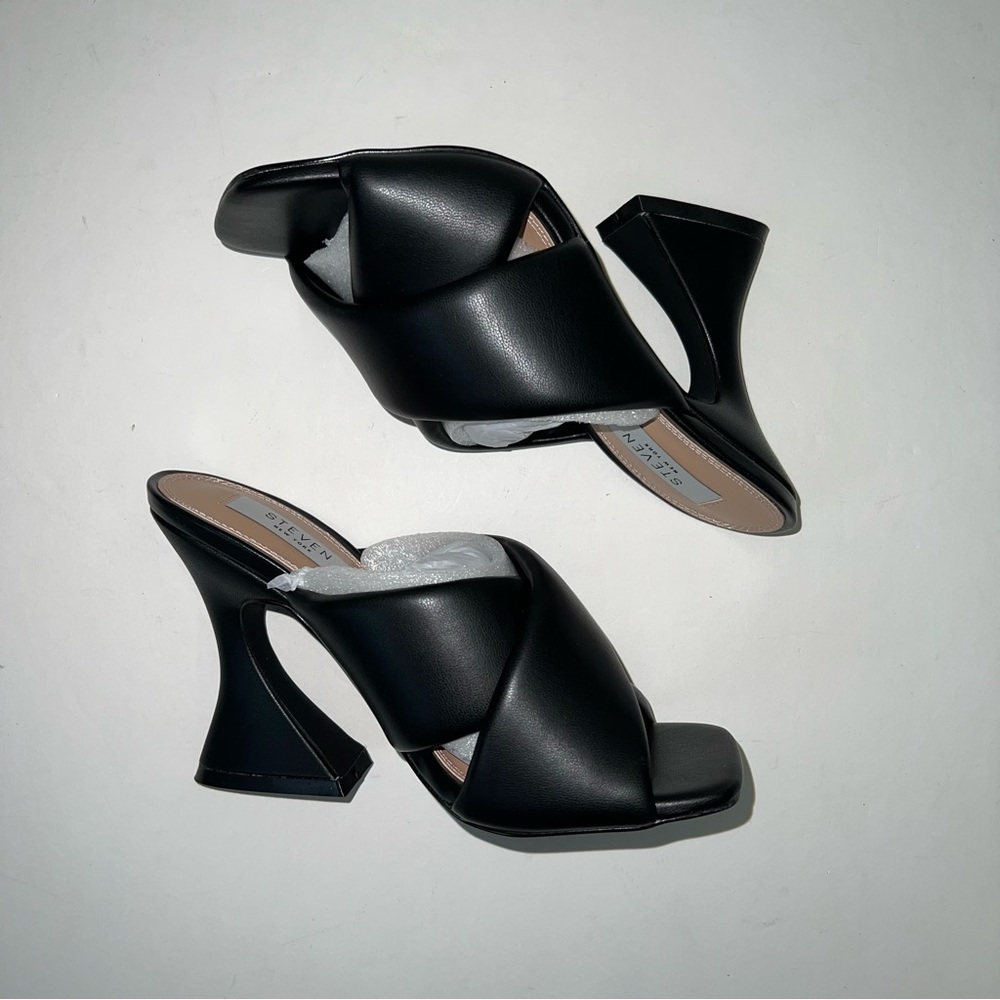 Steven New York Black Baga Heeled Sandal - New In Box - Reemoly - Picture 12 of 16